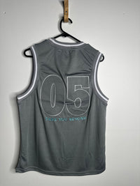 Thumbnail for Grey and blue NBA singlet