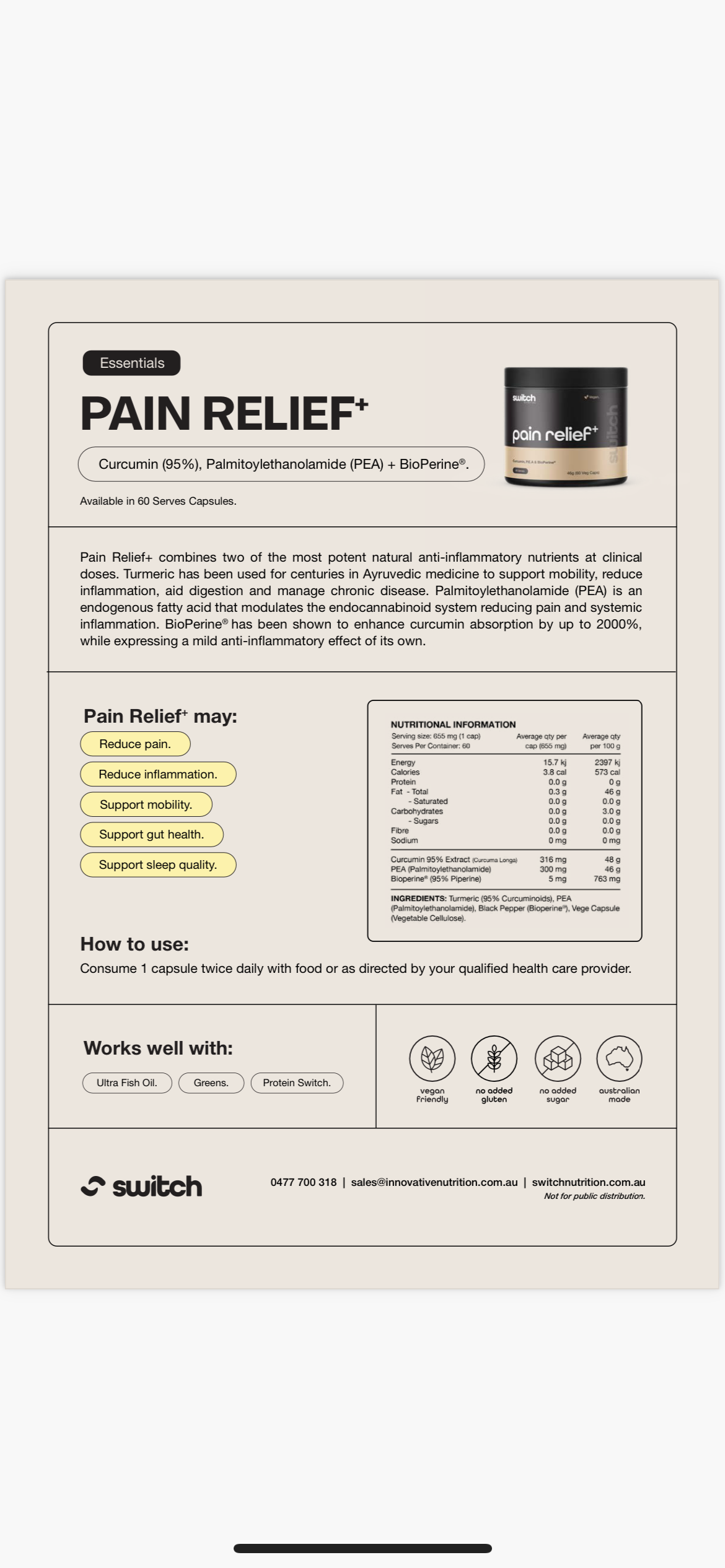 Switch Pain Relief +