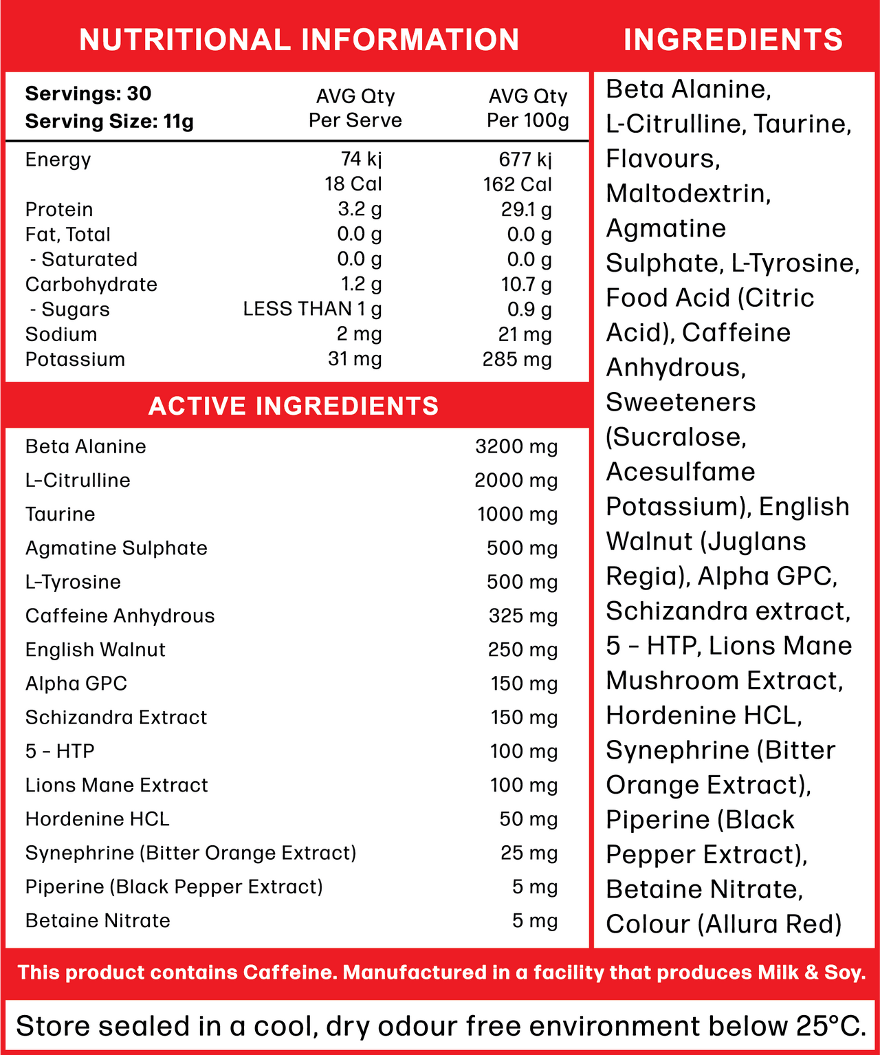 Reset Nutrition Send it 30 serves