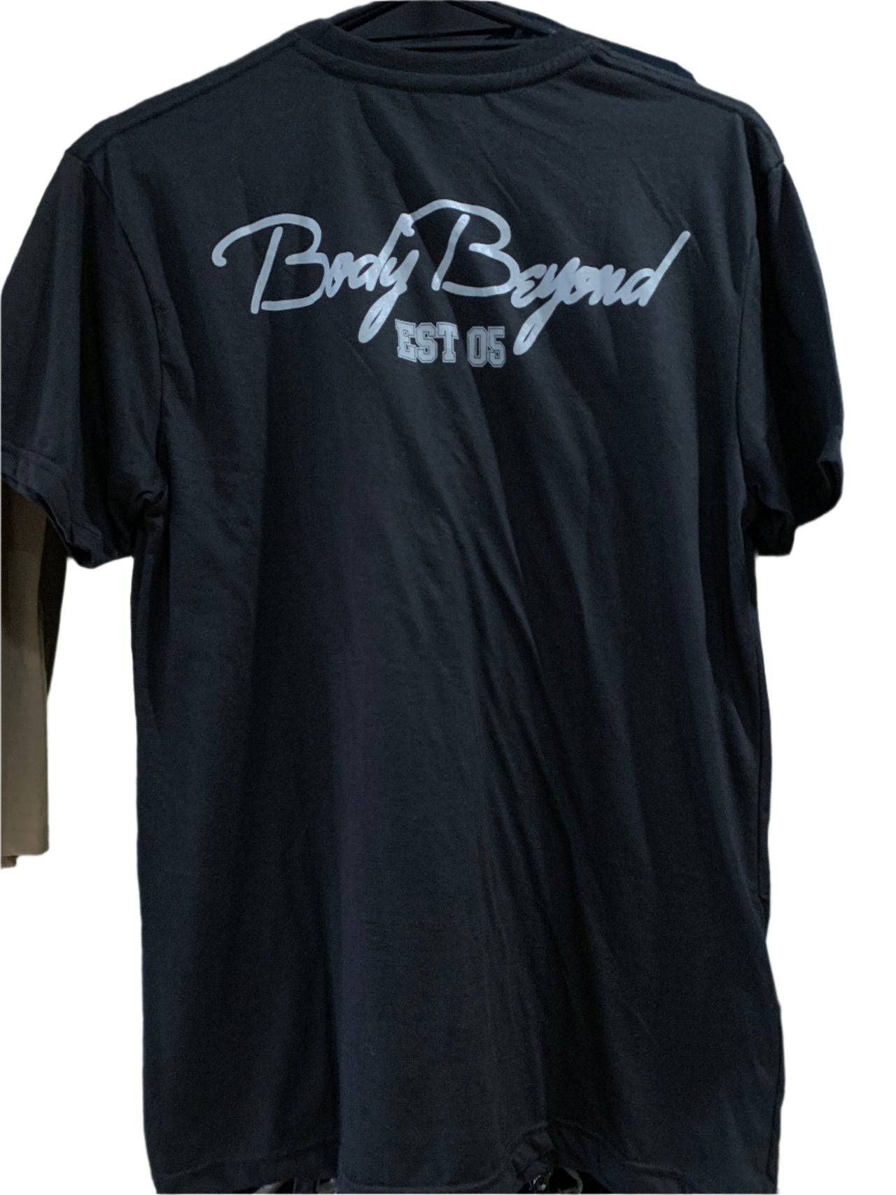 Body Beyond Shirt Black with Grey Logo on Chest