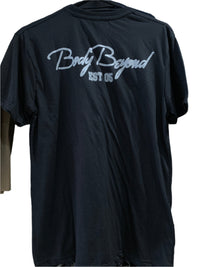 Thumbnail for Body Beyond Shirt Black with Grey Logo on Chest