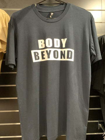 Body Beyond Navy Blue Block Logo